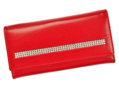 Portfel damski skórzany CPR-015-CRY-BAR Czerwony