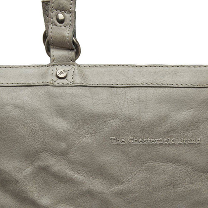 Torebka damska shopper na laptopa 15" Jasno szara - min. zamówienie 20 / 50 / 100 szt.