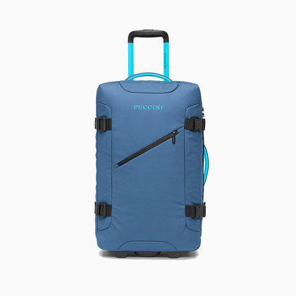 Średnia walizka PUCCINI COLORADO EM50249B 7A Niebieska