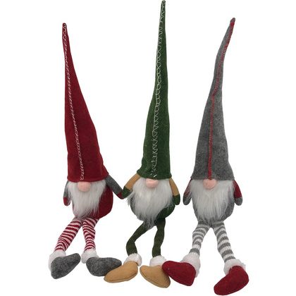 SKRZAT KRASNAL GNOM DEKORACYJNY 30+15CM ZIELONY