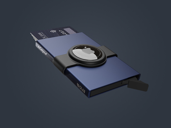 Etui na karty kredytowe RFID ZEN z uchwytem na AirTag 2157