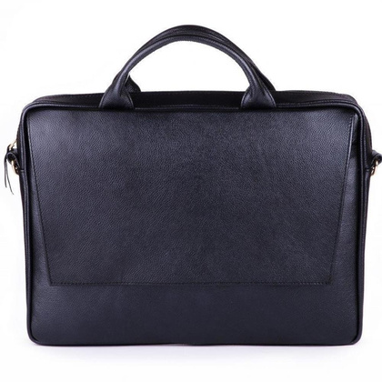 Skórzana torba na laptop 15.4 KEMER SOLIER FL14 Czarna - min. zamówienie 20 / 50 / 100 szt.