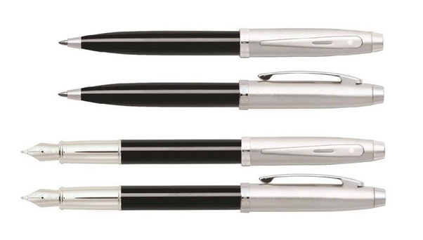 9313 Zestaw (pióro wieczne i długopis) Sheaffer kolekcja 100, czarne, wykończenia chromowane