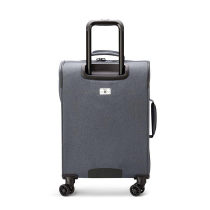 Delsey Maubert 2.0 mała antracytowa miękka walizka kabinowa na kółkach 55 cm