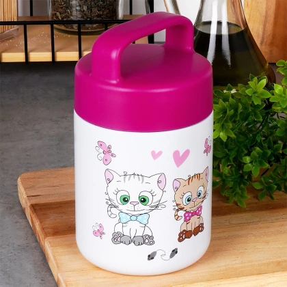 Termos obiadowy stalowy KOTEK 450 ml