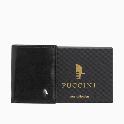 Portfel męski skórzany PUCCINI ROME CR25116 1 Czarny