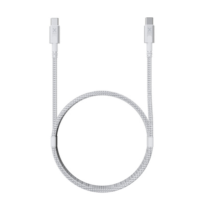 XTORM Ładowarka turystyczna 140W GaN +kabel USB-C PD biała