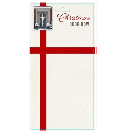 KOKARDA NA DRZWI 33x10x42CM WSTĄŻKA 4,3M BIAŁA