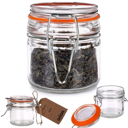 Słoik pojemnik szklany patentowy z klipsem BELA 0,1 l