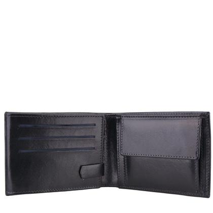 Portfel męski skórzany KEMER M31 Czarny - min. zamówienie 20 / 50 / 100 szt.