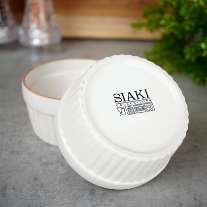 Miseczki do zapiekania porcelanowe białe 2 szt. 170 ml