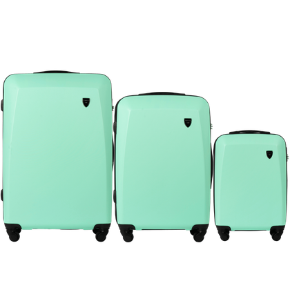 Zestaw 3 walizek KEMER WINGS 0125 L.GREEN