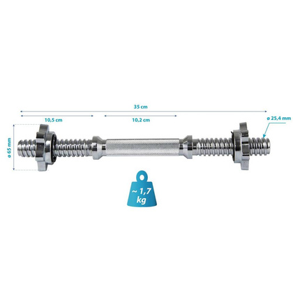 Gryf Krótki 35 Cm + Zaciski Eb Fit Fi25