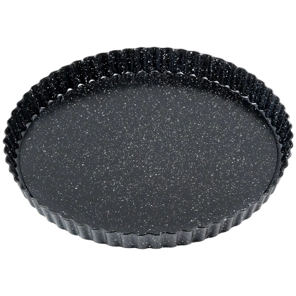 Forma do tarty granitowa z wyjmowanym dnem 28x3 cm