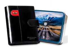 Duży portfel męski zapinany na zatrzask