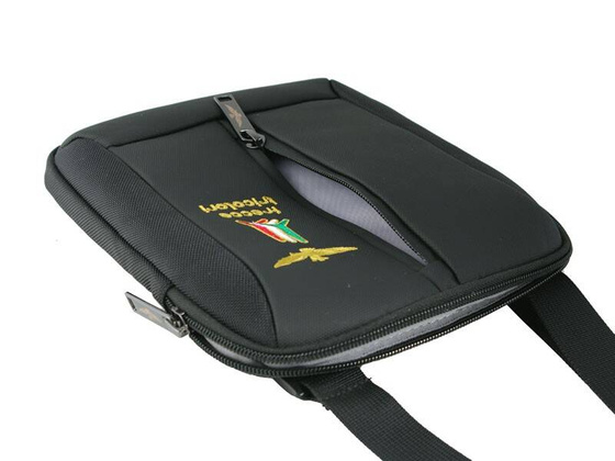 Torba na ramię AERONAUTICA MILITARE Drone Czarna