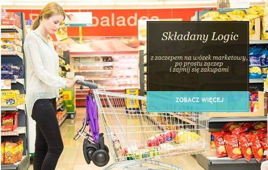 Wózek na zakupy Rolser I-Max Tweed Logic RSG Marino SKŁADANY DUŻE KOŁA