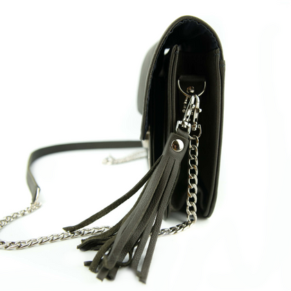 T-06 Torebka z klapką-military green KEMER