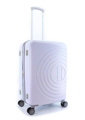 Walizka średnia ELLE Debossed lilowa