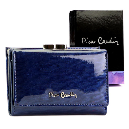 Nieduży portfel skórzany damski Pierre Cardin 