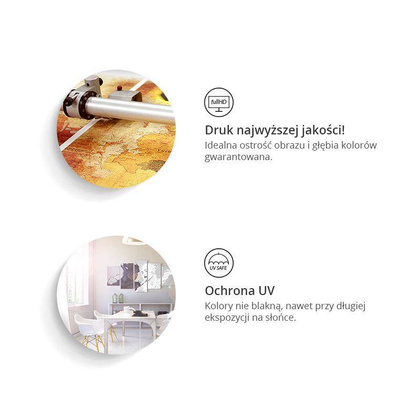 Obraz - Mapa świata: Kolorowe kontynenty