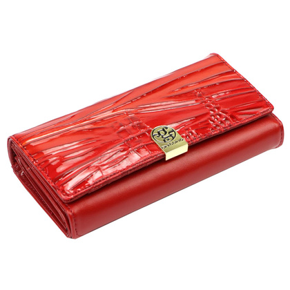 Portfel damski skórzany PELLUCCI AL-102 czerwony