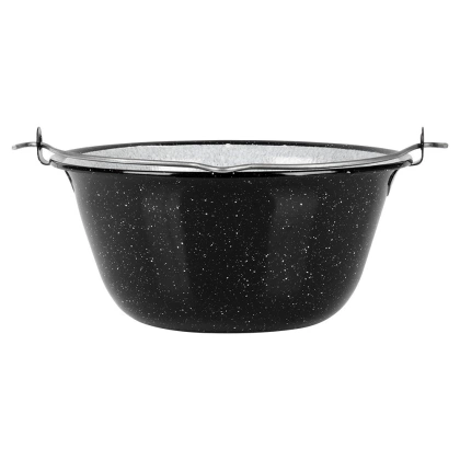 Kociołek emaliowany garnek wiszący węgierski 7,5 l