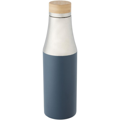 Hulan miedziana, próżniowo izolowana butelka o pojemności 540 ml z bambusową pokrywką