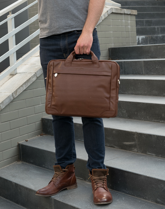 Teczka na laptop McKlein Bridgeport 17" Brązowa