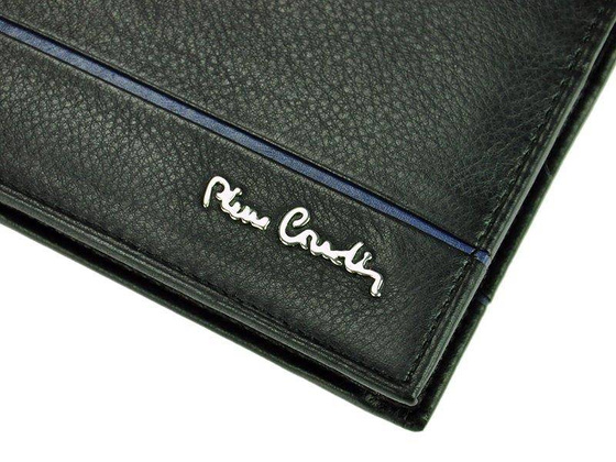 Portfel męski skórzany PIERRE CARDIN SAHARA TILAK15 8824 Czarny / Czerwony