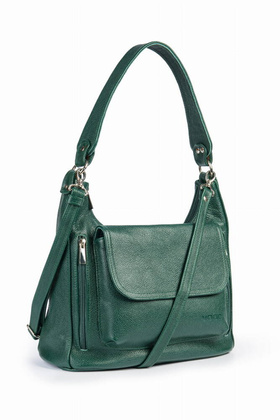 Torebka skórzana na ramię KEMER VOOC EP20 Zielona