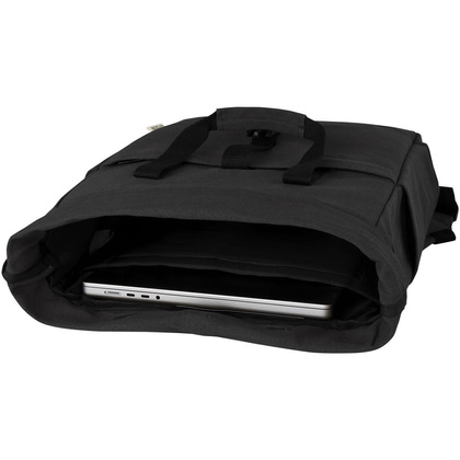 Joey 15-calowy plecak na laptopa z płótna z recyklingu z certyfikatem GRS o pojemności 15 l