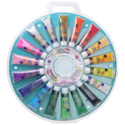 Farby akrylowe z paletką 36 ml 19 el.