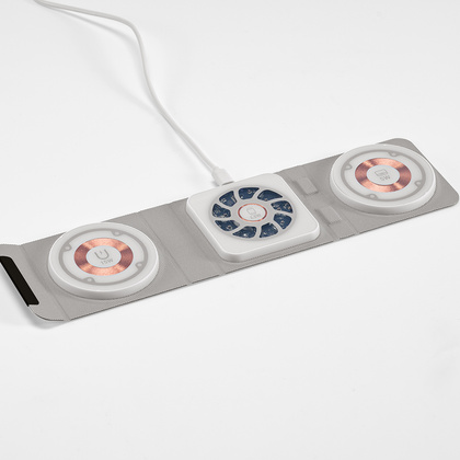 Bezprzewodowa ladowarka Linnaeus Recycled PU 15W