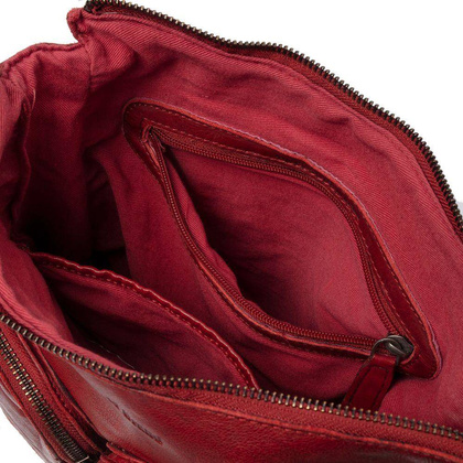 Torebka damska skórzana na ramię Czerwona - min. zamówienie 20 / 50 / 100 szt.