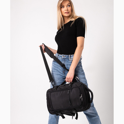 Wielofunkcyjny plecak z miejscem na laptop 14" PUCCINI EASY PACK PM90171 1 Czarny