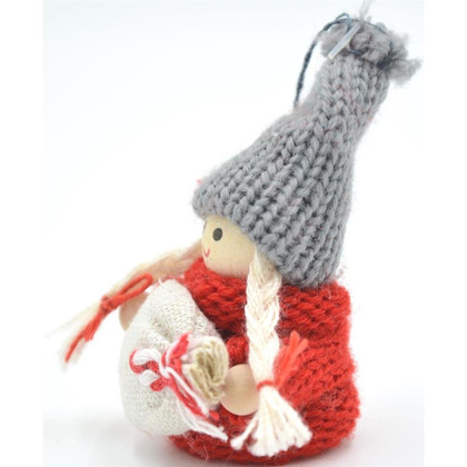 Laleczka dekoracyjna z workiem GIRL