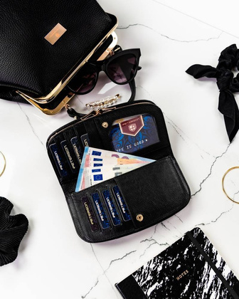 Duży portfel damski ze skóry naturalnej