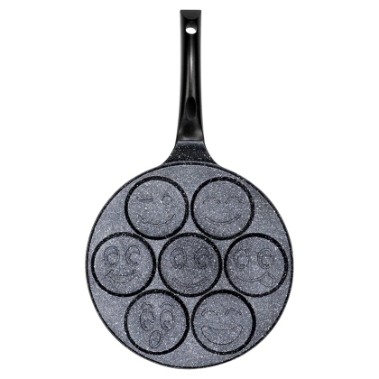 Patelnia do jajek granitowa 7 otworów BASIC LINE 26 cm