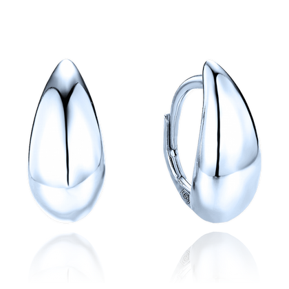 MINET Nowoczesne srebrne kolczyki