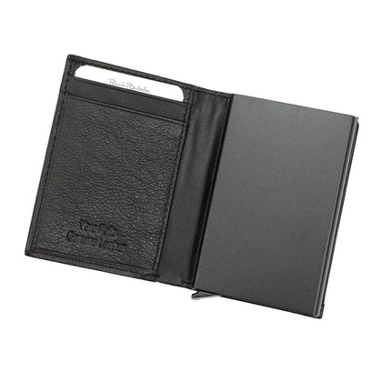 Skórzany męski portfel Renato Balestra PDK175-82 czarny