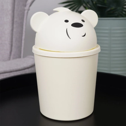 Kosz na śmieci odpady mini łazienkowy stołowy stół miś 1,5 l