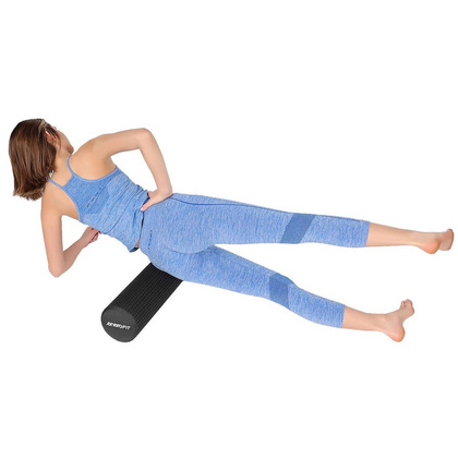 WAŁEK ROLLER FITNESS JOGA EVA 15x60CM Z WYPUSTKAMI  ENERO FIT