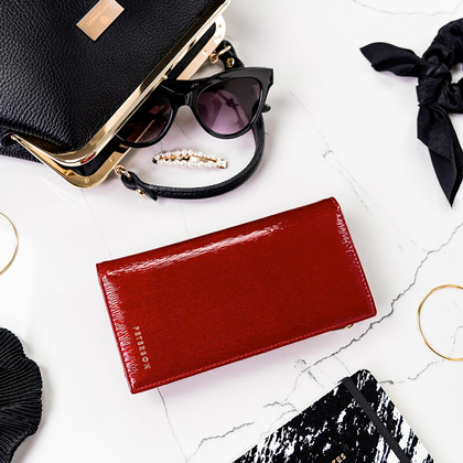 Skórzany damski portfel Peterson PTN 421431-SH zielony