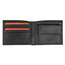 Portfel męski skórzany PIERRE CARDIN TILAK38 8824 RFID Czarno Czerwony