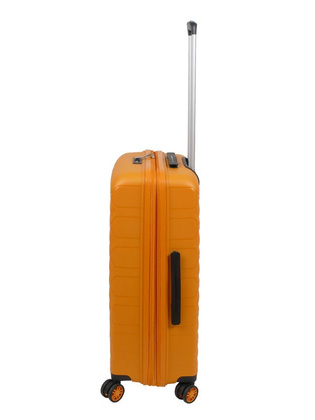 Walizka DIELLE 100 4k 66cm średnia żółta PP z poszerzeniem