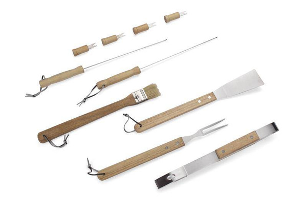 Zestaw do grilla RIVA w poliestrowym etui zawiera 10 elementów