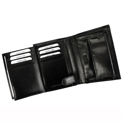 Duży, oryginalny portfel męski z naturalnej skóry licowej, rfid