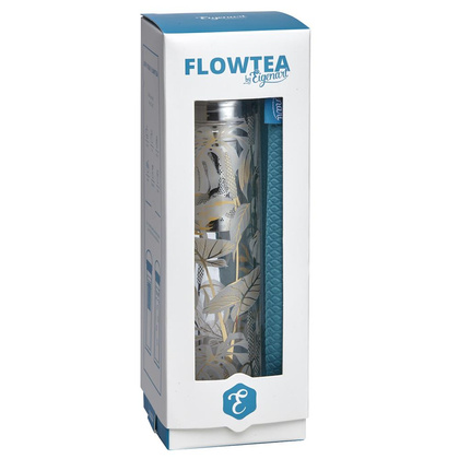 Butelka z podwójną ścianką i zaparzaczem FlowTea 350-400ml Tropic Summer 50021