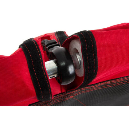 Huśtawka ogrodowa bocianie gniazdo 95x95cm czerwona